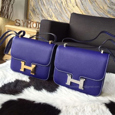 hermes constance elecrtric blue|hermes constance bag designer.